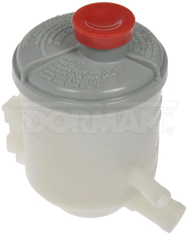 603-710 – DORMAN Power Steering Reservoir, OE Replacement Matte White Plastic With Gray Cap Single